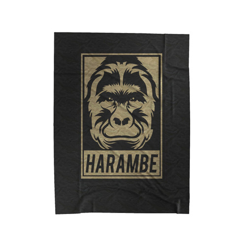 Harambe Rip Remember Gorilla Cincinnati Zoo Justice I'm With Harambe Velveteen Blanket