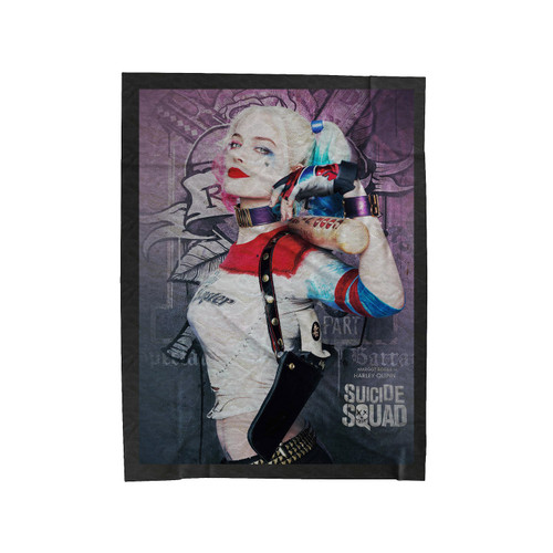 Harley Quinn 4 1 Velveteen Blanket