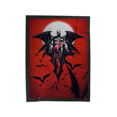 Harley Quinn And Batman 1 Velveteen Blanket