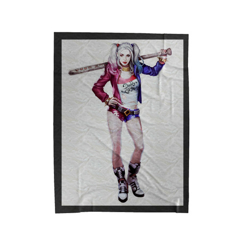 Harley Quinn Baseball Bat Prop Velveteen Blanket