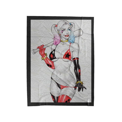Harley Quinn Sexy Costume Velveteen Blanket