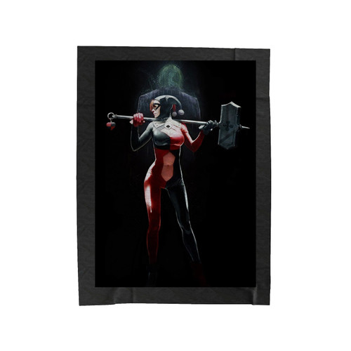 Harley With Joker Velveteen Blanket