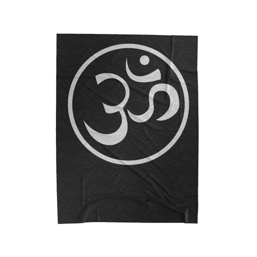 Harrison Om Symbol Velveteen Blanket