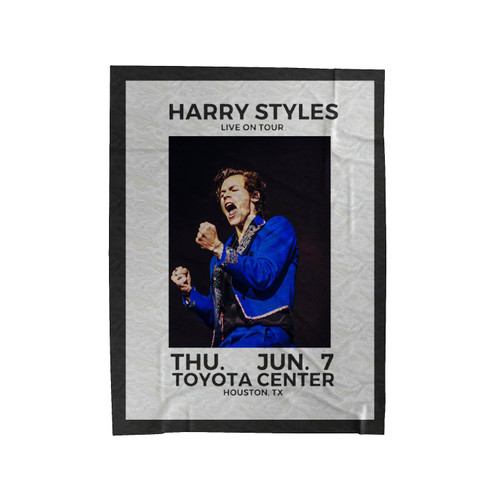 Harry Styles Live On Tour Nashville Velveteen Blanket