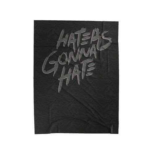 Haters Gonna Hate Logo Velveteen Blanket