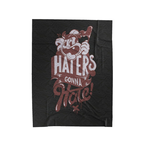 Haters Gonna Hate Logo Inspiration Velveteen Blanket