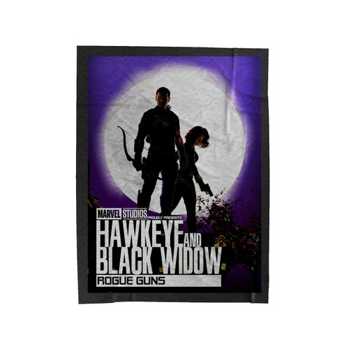 Hawkeye And Black Widow Velveteen Blanket