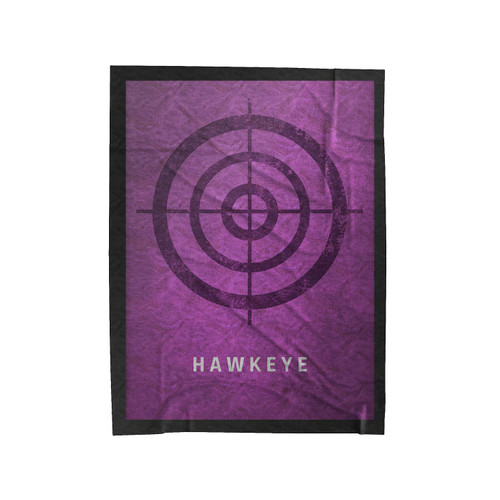 Hawkeye Logo Marvel Comics Velveteen Blanket