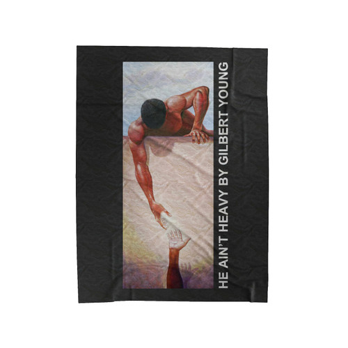 He Aint Heavy By Gilbert Young Velveteen Blanket