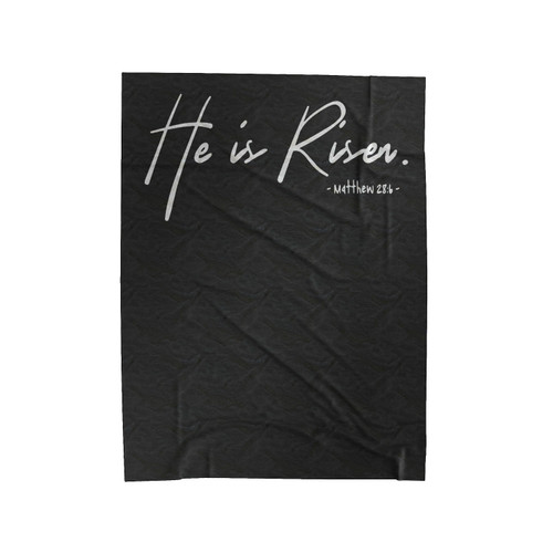 He Is Risen Kids Easter Velveteen Blanket