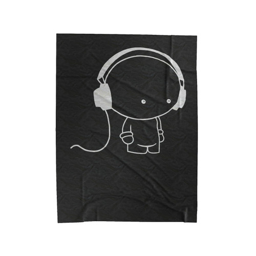 Headset Icon Velveteen Blanket