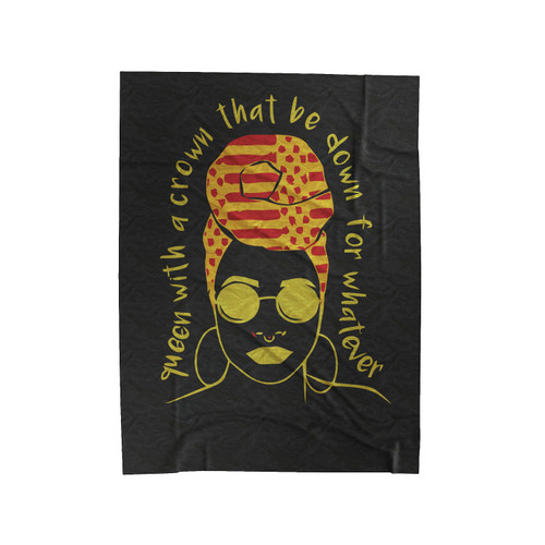 Headwrap Ankara Kente Black Girl Magic Afrocentric Velveteen Blanket