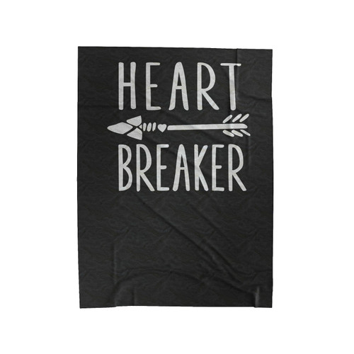 Heart Breaker Arrow Design Valentine's Day Velveteen Blanket