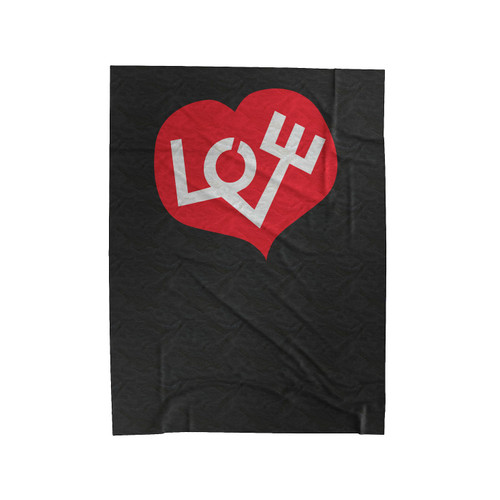 Heart Love Valentine's Day Velveteen Blanket