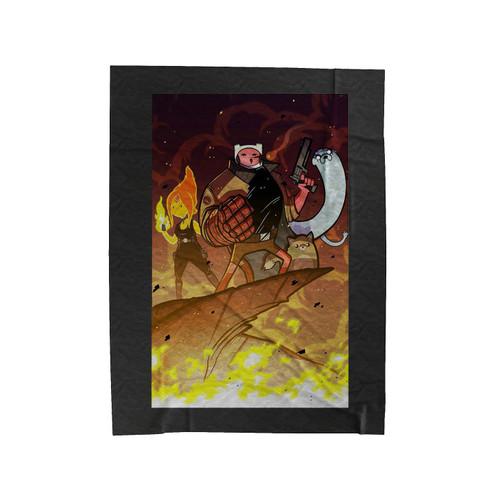 Hell Boy Adventure Time Parody Velveteen Blanket