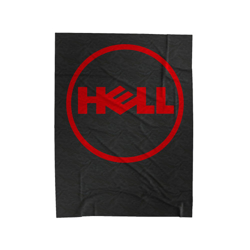Hell Logo Humor Parody Evil Satan Velveteen Blanket