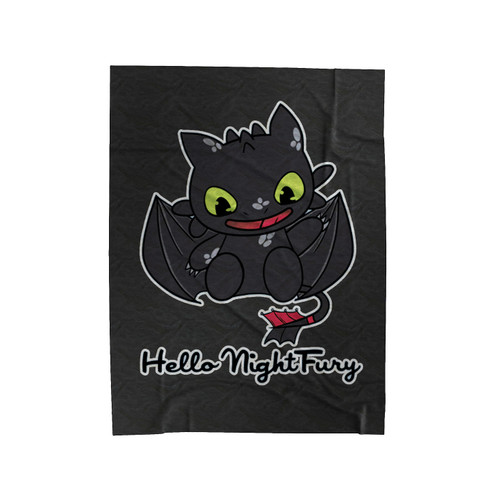 Hello Night Furry Velveteen Blanket