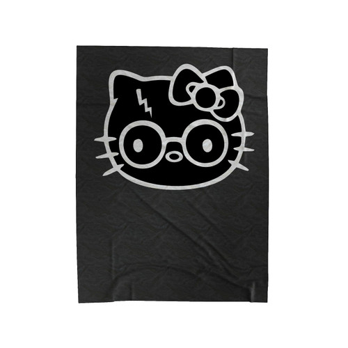 Hello Potter Kitty Head Cute Velveteen Blanket