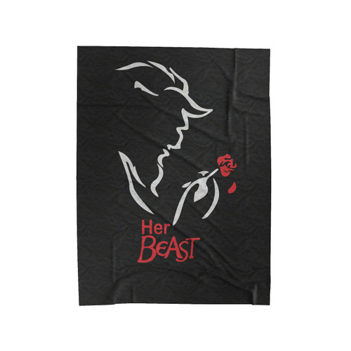 Her Beast Beauty And The Beast Movie Velveteen Blanket