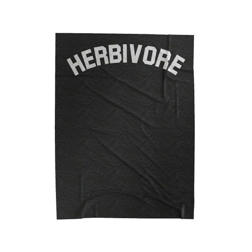 Herbivore Vegan Vegetarian 1 Velveteen Blanket