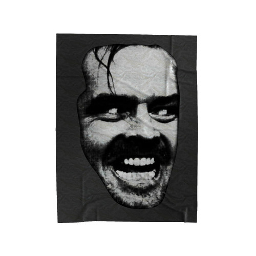 Here's Johnny The Shining Horror Movie Velveteen Blanket
