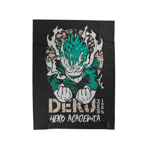 Hero Academia Deku With Power 100% Velveteen Blanket