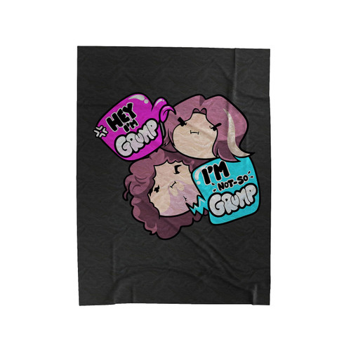 Hey Im The Grump Velveteen Blanket