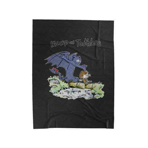 Hiccup And Toothless Calvin And Hobbes Velveteen Blanket