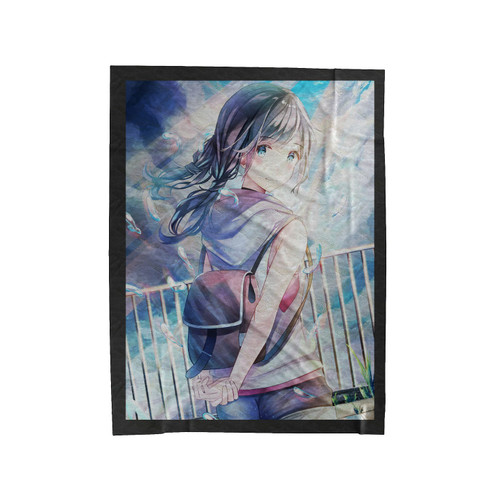 Hina Amano Weathering With You 3 Velveteen Blanket