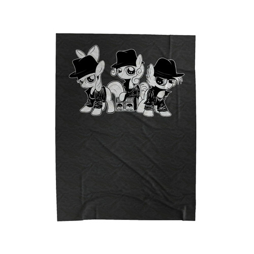 Hip Hop Run Dmc Mash Up Pony Velveteen Blanket