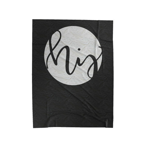 His And Hers Set Engagement Gift Handlettered Design Printed 1 Velveteen Blanket