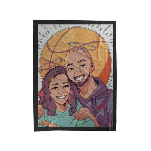 History Kobe And Gigi Basketboll Velveteen Blanket