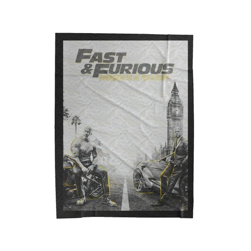Hobbs & Shaw Fast And Furious 9 Velveteen Blanket