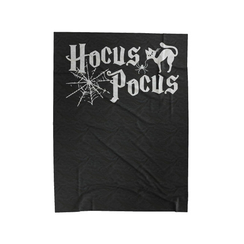 Hocus Pocus Happy Halloween Spider Cat Funny Velveteen Blanket
