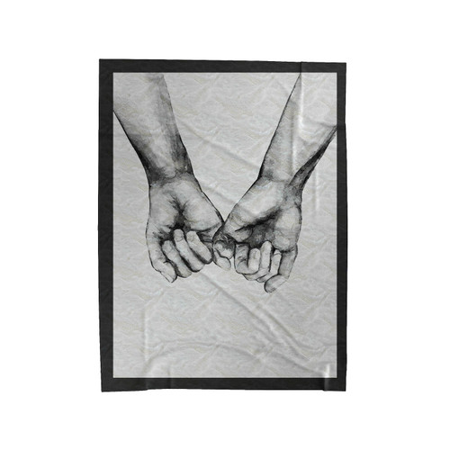 Holding Hands Velveteen Blanket
