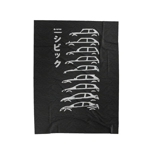 Honda Civic Evolution For Civic Lovers And Owners Velveteen Blanket