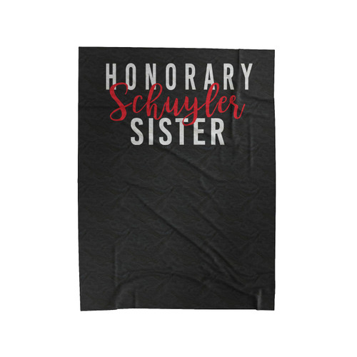 Honorary Schuyler Sister Velveteen Blanket