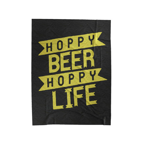 Hoppy Beer Hoopy Like Velveteen Blanket