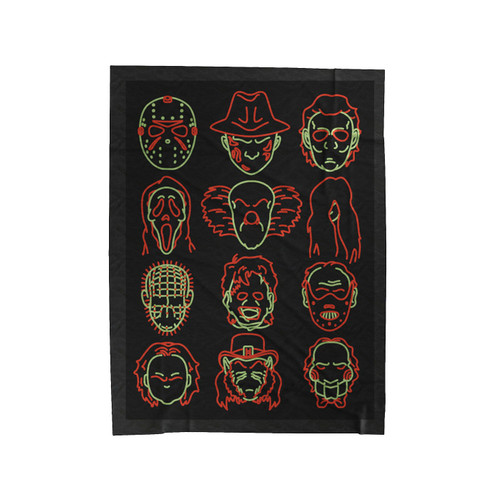 Horror Head Mask Velveteen Blanket