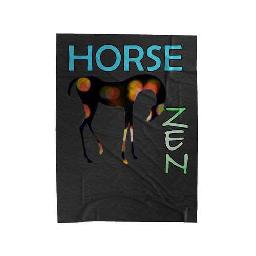 Horse Zen Velveteen Blanket