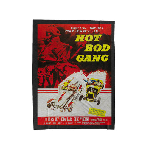 Hot Rod Gang 1950's Velveteen Blanket