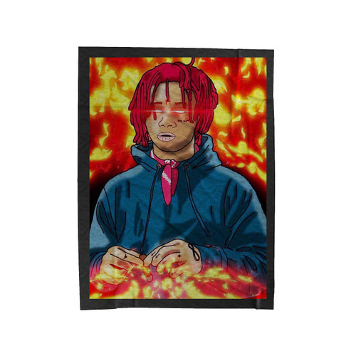 Hot Trippie Red Velveteen Blanket