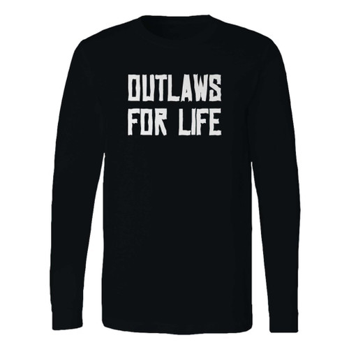 This classic fit outlaws for life long sleeve shirt is casually elegant and very comfortable. With fine quality print to make one stand out, it's a perfect fit for every occasion.