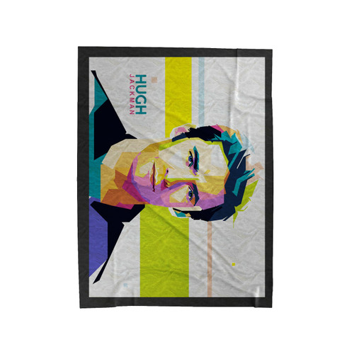 Hugh Jackman Cartoon Velveteen Blanket