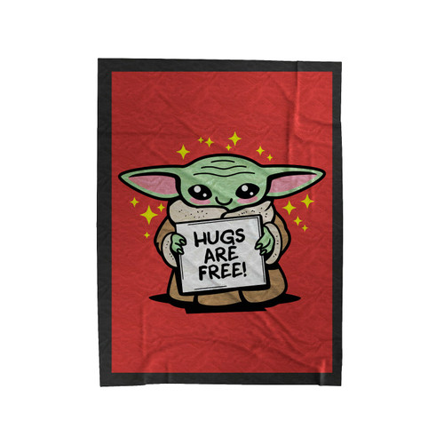 Hugs Are Free! Velveteen Blanket