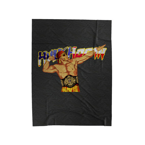 Hulk Hogan Flag Velveteen Blanket