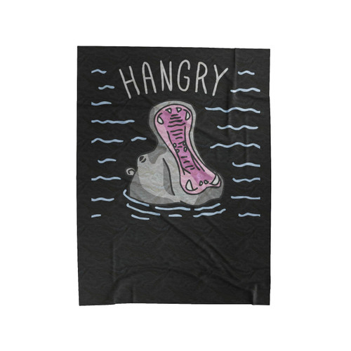 Hungry Hippo Lookhuman Velveteen Blanket