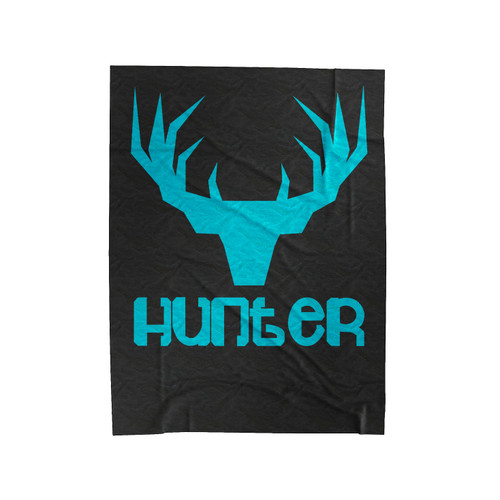 Hunter Geo Buck Funny Hunting Velveteen Blanket