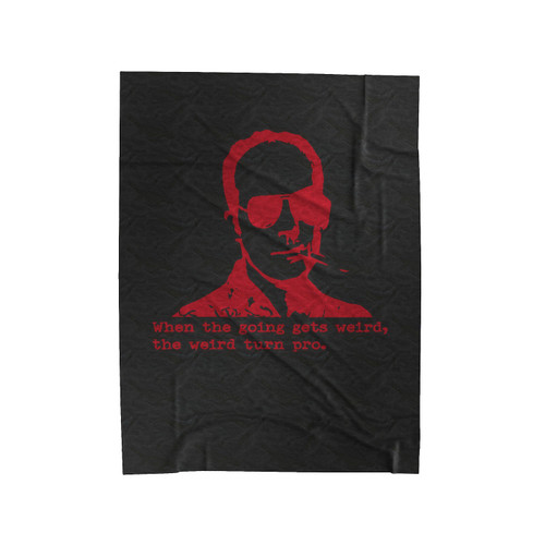 Hunter S Thompson Velveteen Blanket