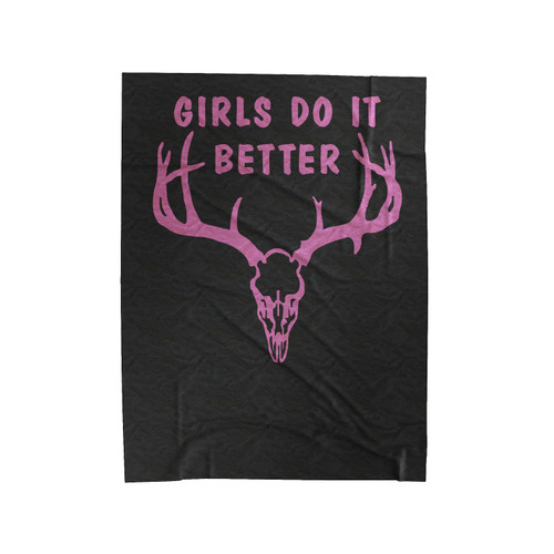 Hunting Quotes For Girls Velveteen Blanket